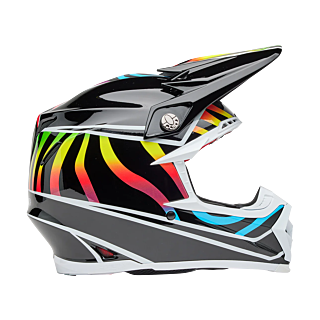 Bell Crosshelm Moto-9S Flex Drift - Zwart / Multi