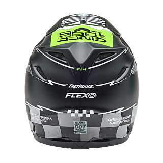 Bell Crosshelm Moto-9S Flex Fasthouse Smoke Bomb - Zwart / High-vis