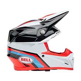 Bell Crosshelm Moto-9S Flex Merchant - Rood / Zwart