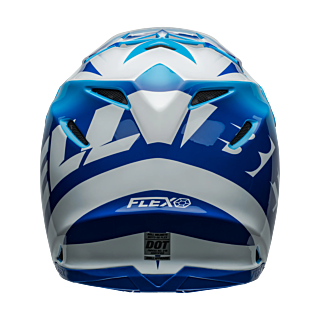 Bell Crosshelm Moto-9S Flex Rail - Blauw / Wit
