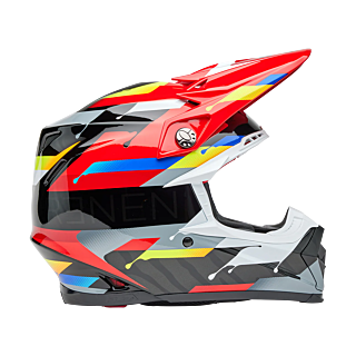 Bell Crosshelm Moto-9S Flex Renen Nova - Zwart / Rood