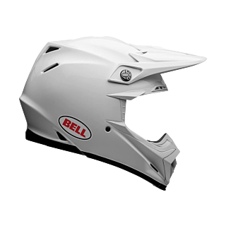 Bell Crosshelm Moto-9S Flex Solid - Glans Wit
