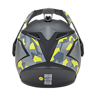 Bell Helm MX-9 Adventure Mesa - Mat Zwart / Geel Camo