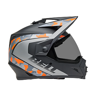 Bell Helm MX-9 Adventure Mesa - Mat Zwart / Oranje Camo