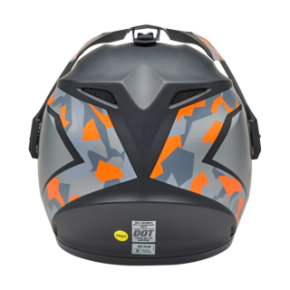 Bell Helm MX-9 Adventure Mesa - Mat Zwart / Oranje Camo