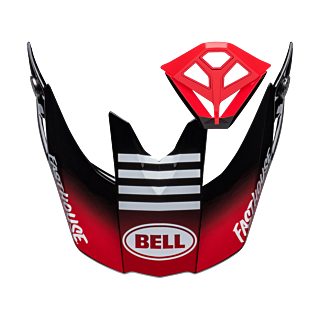 Bell Helmklep / Mondstuk Kit Moto-10 Spherical Fasthouse Privateer - Zwart / Rood