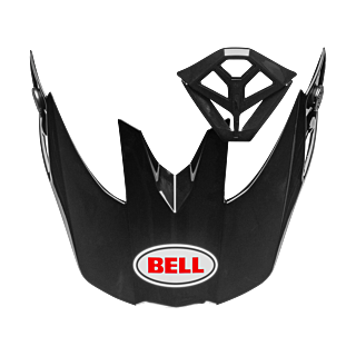 Bell Helmklep / Mondstuk Kit Moto-10 Spherical Solid - Zwart / Wit