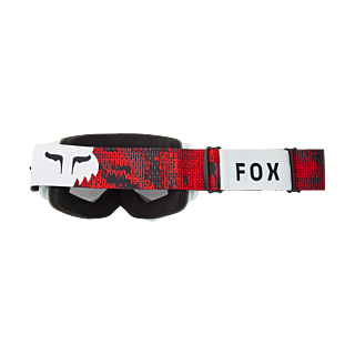 Fox Crossbril Main II Kairos - Wit / Fluo Rood - Chrome Spark Lens