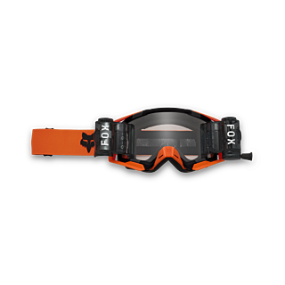 Fox Crossbril Roll-Off Airspace II - Fluo Oranje - Clear Lens