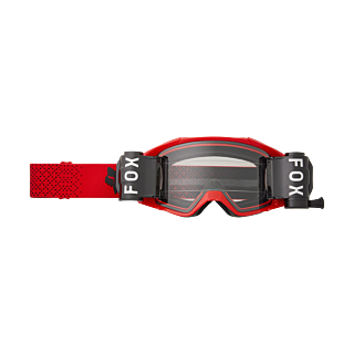 Fox Crossbril Roll-Off Vue - Fluo Rood - Clear Lens