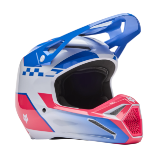 Fox Crosshelm V1 Collect - Blauw / Roze