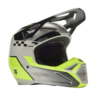 Fox Crosshelm V1 Collect - Grijs / Geel
