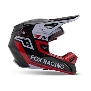 Fox Crosshelm V1 Race Spec - Fluo Rood