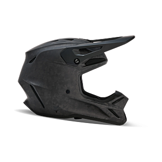 Fox Crosshelm V3 RS Carbon Solid - Mat Zwart