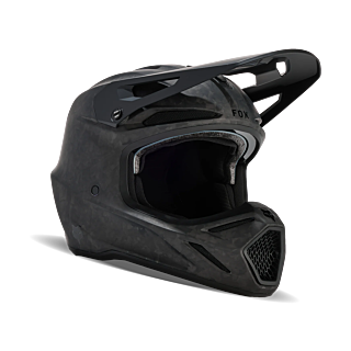 Fox Crosshelm V3 RS Carbon Solid - Mat Zwart