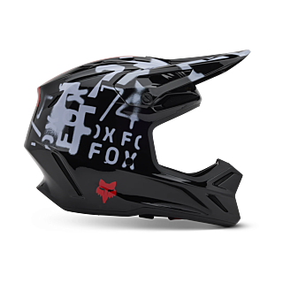 Fox Crosshelm V3 SEVENTY4 - Zwart