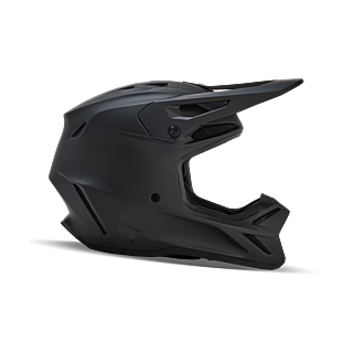 Fox Crosshelm V3 Solid - Mat Zwart