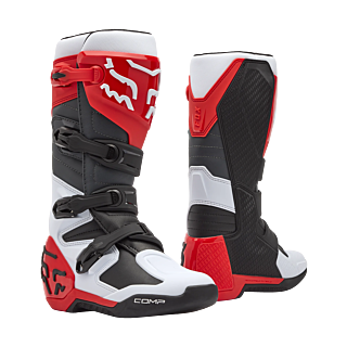 Fox Crosslaarzen Comp - Wit / Fluo Rood