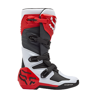 Fox Crosslaarzen Comp - Wit / Fluo Rood