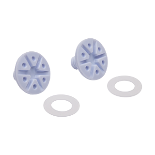 Fox Helmklep Schroeven V1 - Wit - Set
