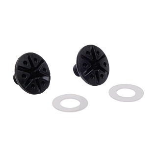 Fox Helmklep Schroeven V1 - Zwart - Set