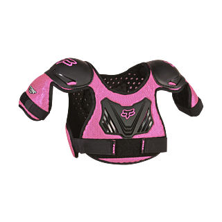 Fox Mini Bodyprotector PeeWee Titan - Zwart / Roze