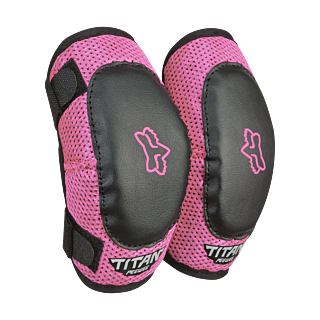 Fox Mini Elleboogbeschermers PeeWee Titan - Zwart / Roze