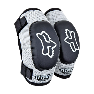 Fox Mini Elleboogbeschermers PeeWee Titan - Zwart / Zilver