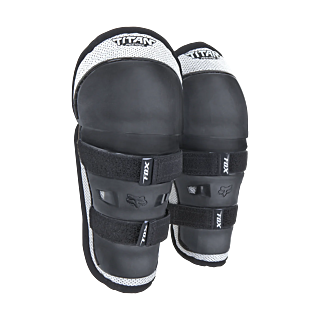 Fox Mini Kniebeschermers PeeWee Titan - Zwart / Zilver