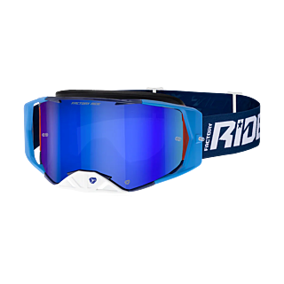 FXR Crossbril Factory Ride - Icebox - Spiegel Blauw Lens