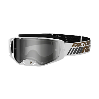 FXR Crossbril Factory Ride LE - Wit / Bronze - Smoke / Zilver Lens