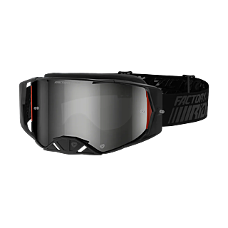 FXR Crossbril Factory Ride - Obsidian - Smoke / Zilver Lens