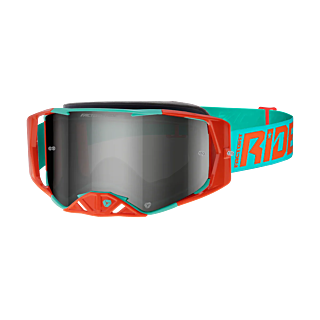 FXR Crossbril Factory Ride - Pepper-Mint - Smoke / Zilver Lens
