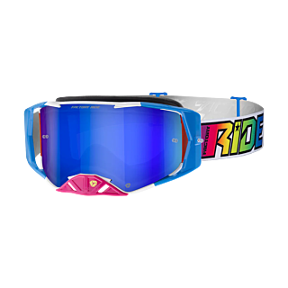 FXR Crossbril Factory Ride - Prism - Spiegel Blauw Lens