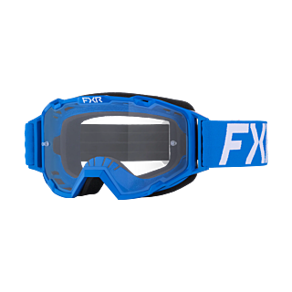 FXR Crossbril Maverick Prime - Blauw - Clear Lens