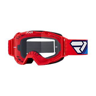 FXR Crossbril Maverick Prime - Rood - Clear Lens