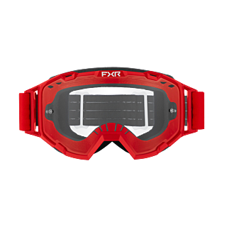FXR Crossbril Maverick Prime - Rood - Clear Lens