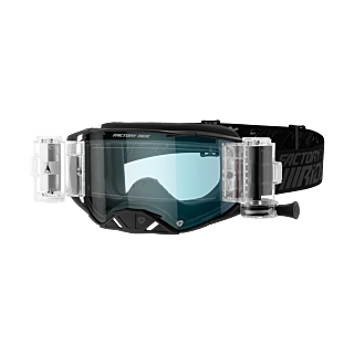 FXR Crossbril Roll-Off Factory Ride - Obsidian - Clear Lens