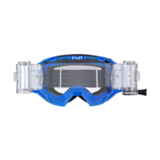 FXR Crossbril Roll-Off Maverick Prime - Blauw - Clear Lens
