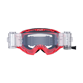 FXR Crossbril Roll-Off Maverick Prime - Rood - Clear Lens