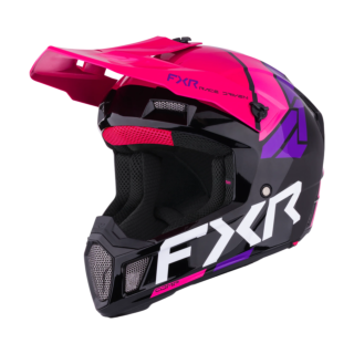 FXR Crosshelm Clutch Comp - Zwart / Razz