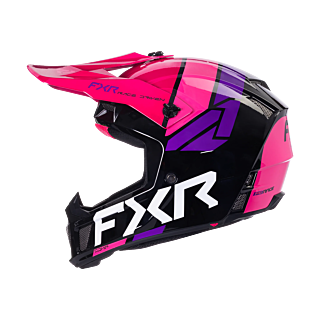 FXR Crosshelm Clutch Comp - Zwart / Razz