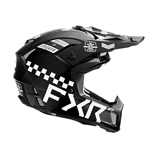 FXR Crosshelm Clutch Gladiator - Zwart / Wit
