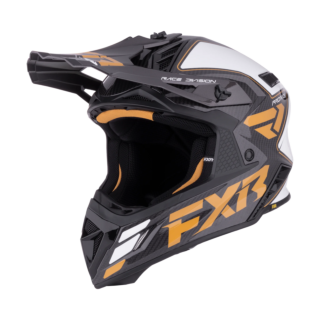 FXR Crosshelm Helium Carbon - Goud / Wit