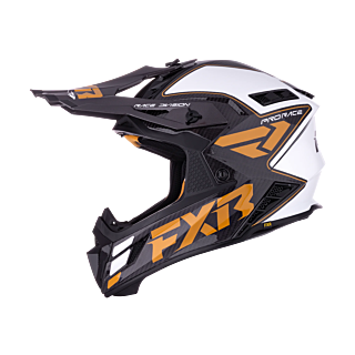 FXR Crosshelm Helium Carbon - Goud / Wit