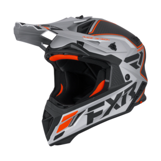 FXR Crosshelm Helium Carbon - Oranje / Zilver