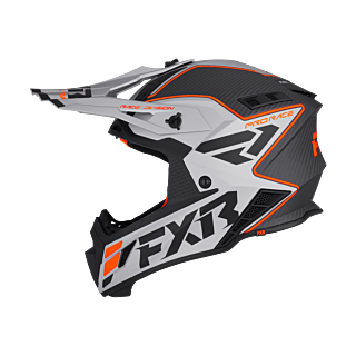 FXR Crosshelm Helium Carbon - Oranje / Zilver
