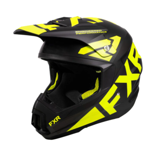 FXR Crosshelm Torque Team - Zwart / High-vis