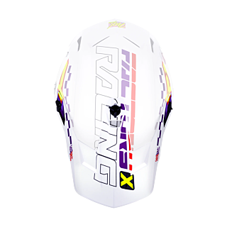 FXR Helmklep Clutch Race Div - Wit / Paars / Rood