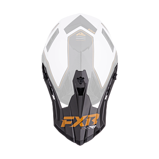FXR Helmklep Helium Carbon - Goud / Wit
